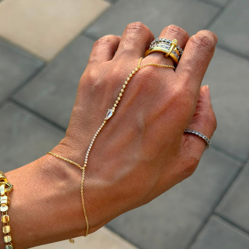 Teardrop Hand Chain