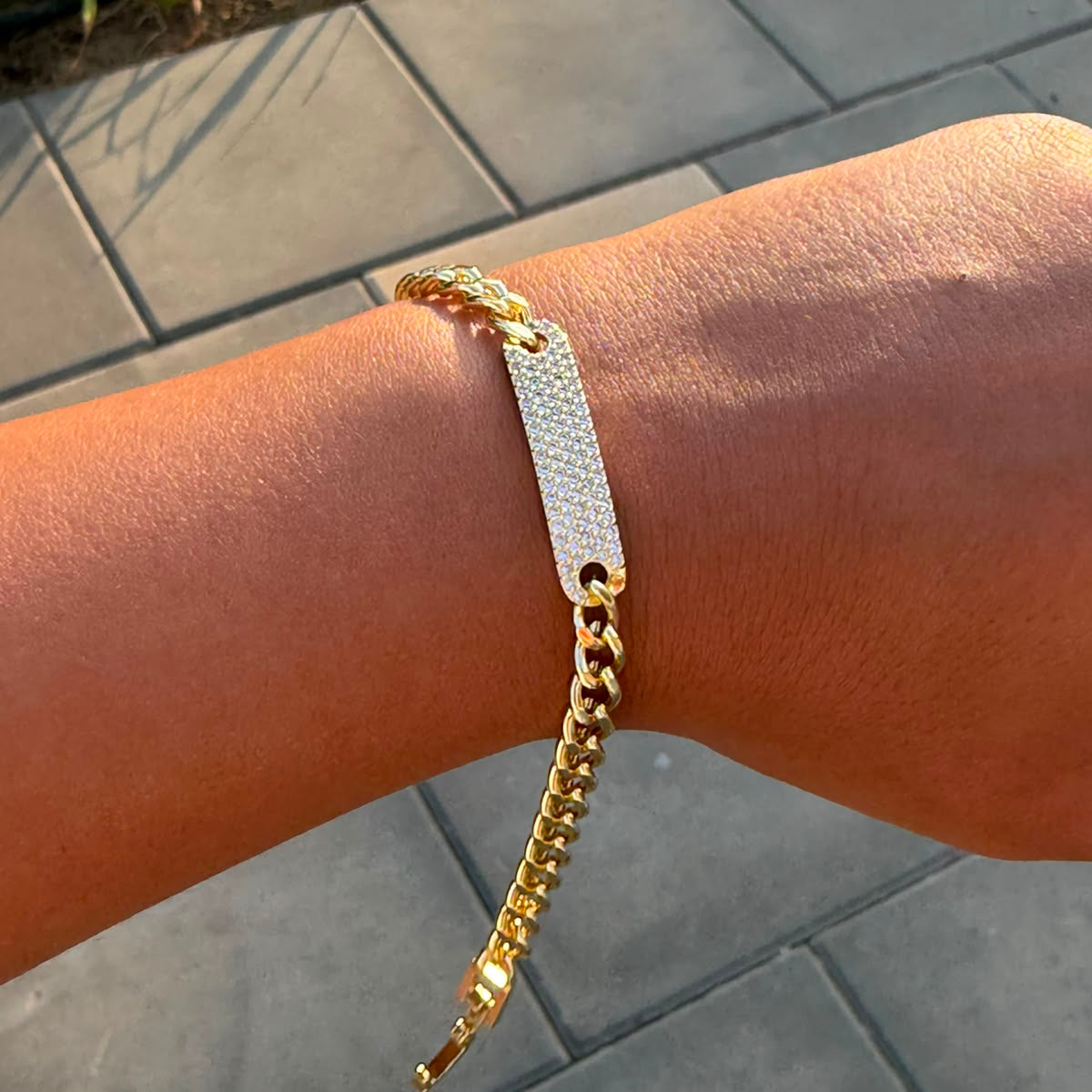 Pave Bar Bracelet