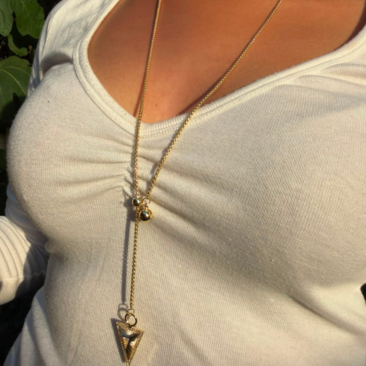 long dangling chain
